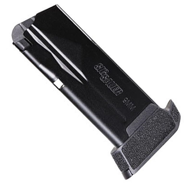 Picture of Sig Sauer Mag365912 P365 Micro Compact 12Rd Extended 9Mm Luger Fits Sig P365/P365xl/P365 Micro Compact Blued Steel MAG-365-9-12 798681583621
