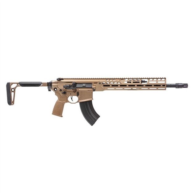 Picture of Sig Sauer Rmcx762r16blt Mcx Spear LT 7.62X39mm 16" 28+1, Coyote, Oem Grip/Folding Stock, Rocksett Sig QD Suppressor Ready Flash Hider, Adj. Gas Block 798681660889