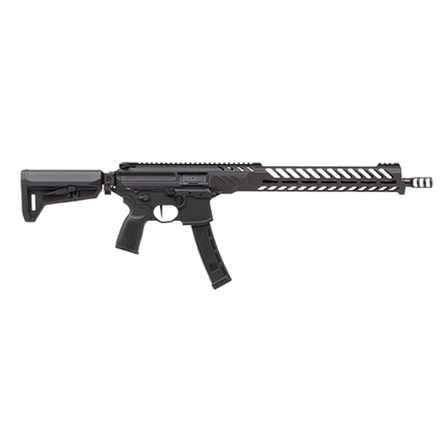Picture of Sig Sauer Rmpx16b935 Mpx Pcc 9Mm Luger 35+1 16", Black, Slim M-Lok Handgaurd, Folding Magpul Sl-K Stock, Three Chamber Comp, Timney Trigger, Ambi Controls 798681666751