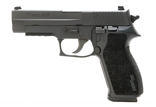 Picture of Sig Sauer 220R45bssca P220 Full Size *Ca Compliant 45 Acp 4.40" 8+1 Black Hardcoat Anodized Aluminum Frame Black Nitron Stainless Steel Slide With Black 1-Piece Ergo Grip 220R-45-BSS-CA