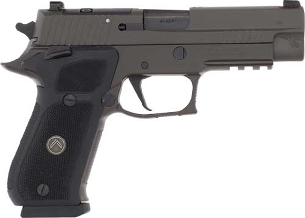 Picture of Sig Sauer 220R45legionsaor2 P220 Full Size Legion Sao 45 Acp 8+1 4.40", Gray Elite Cerakote, Picatinny Rail Frame, Romeo 1 Cut Slide, Black G10 Grip, X-Ray Sights 220R-45-LEGION-SAO-R2