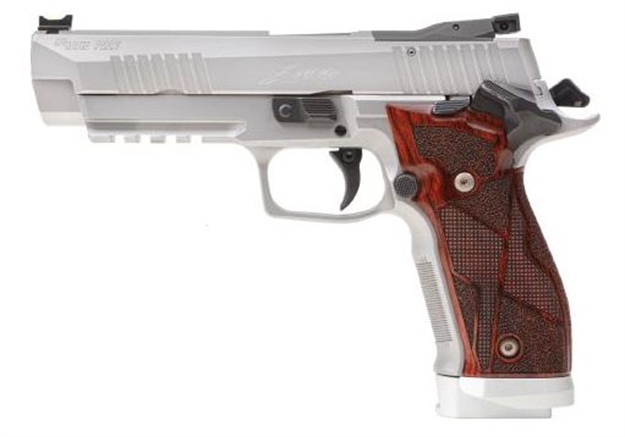 Picture of Sig Sauer 226X59classic P226 X-Five Classic 9Mm Luger 20+1 5" SS W/Picatinny Rail & Beavertail Serrated Ss/Optic Cut Slide Hogue Cocobolo Grip 798681662715