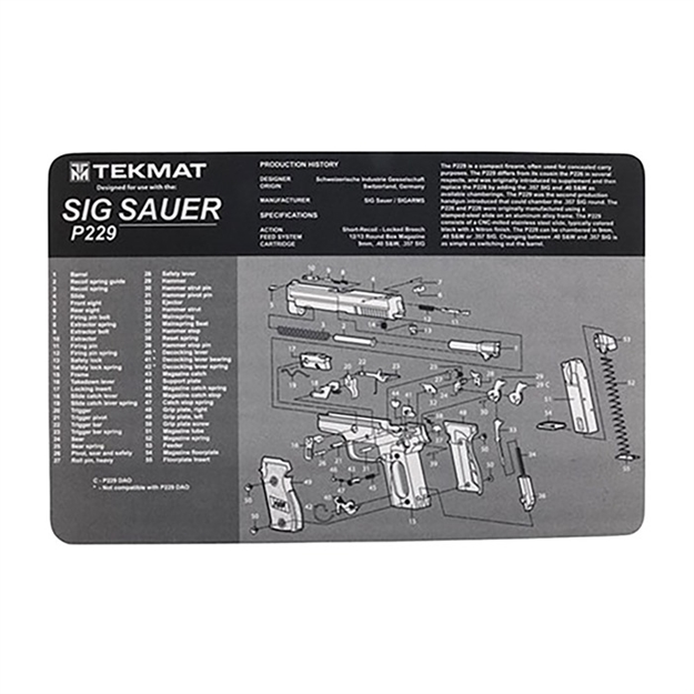 Picture of Sig Sauer P229 Gun Mat