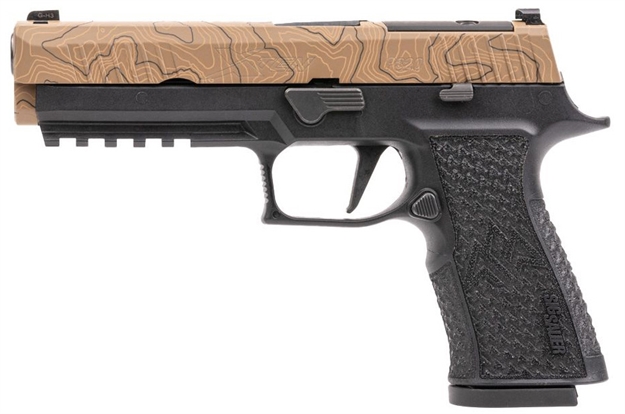 Picture of Sig Sauer P320 Xten Endure 10Mm 5" Xray3 (3)15Rd Tan Topo/Black 320X5-10-CXR3-CW-R2