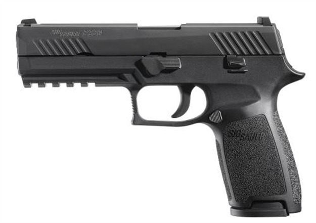Picture of Sig Sauer P320 Nitron Full Size Semi Auto Pistol 9Mm, 4.7 In, Poly Grp, 17+1 Rnd, Contrast, Nitron Full Size Blk Frame, Striker Fired Trgr 320F-9-B 798681506019