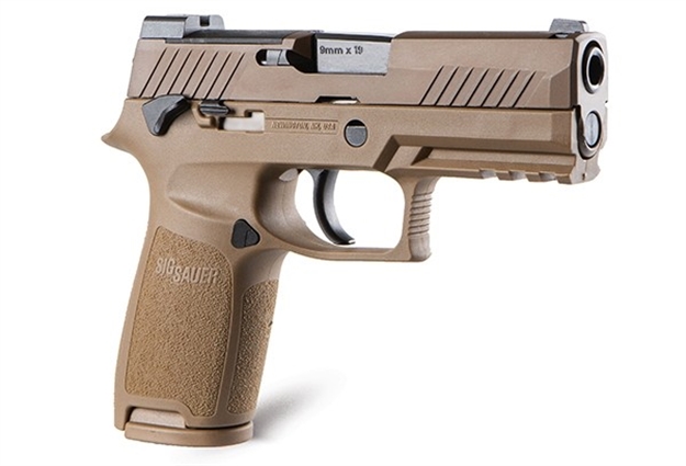 Picture of Sig Sauer P320 Semi-Auto Pistol 9Mm, 3.9" Bbl, M18, Coyote, Striker, Siglite, Poly Grip, Rail, Ms, 10+1 Rnd 320CA-9-M18-MS-10