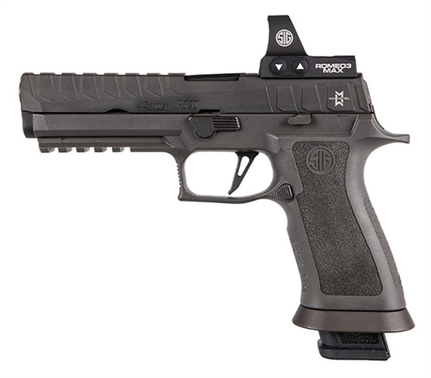 Picture of Sig Sauer P320 Semi-Auto Pistol, 9Mm, 5" Bbl,, Max, Black, Striker, Heavy X Grip, Rail, Romeo3 Max, 21+1 Rnd 320X59MAXM 798681641925