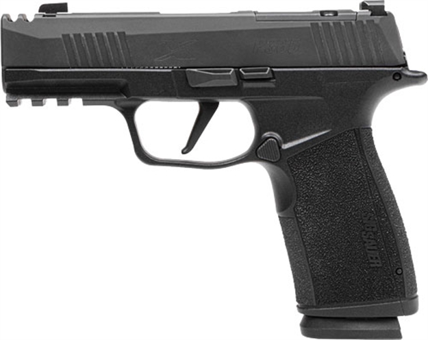 Picture of Sig Sauer 365Xca-9-Comp P365-Xmacro  9Mm Luger 3.10" 17+1, Black, Steel Slide With Optic Cuts & Integrated Compensator, Xray Sights 798681669981