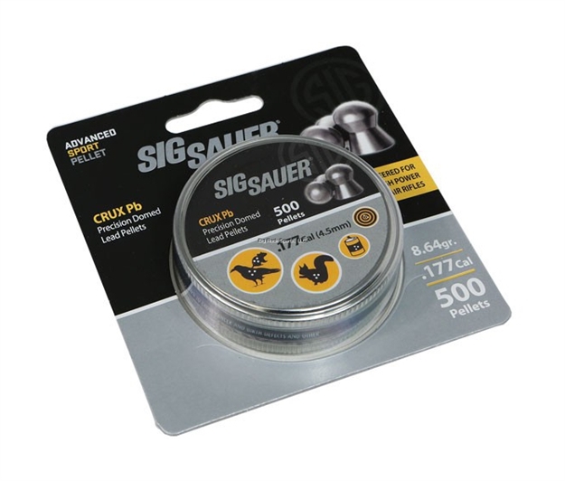 Picture of Sig Sauer Pellet, .177 Cal, Crux Lead, 500 Count, Blister Pack AIR-AMMO-CRUX-PB-177-500