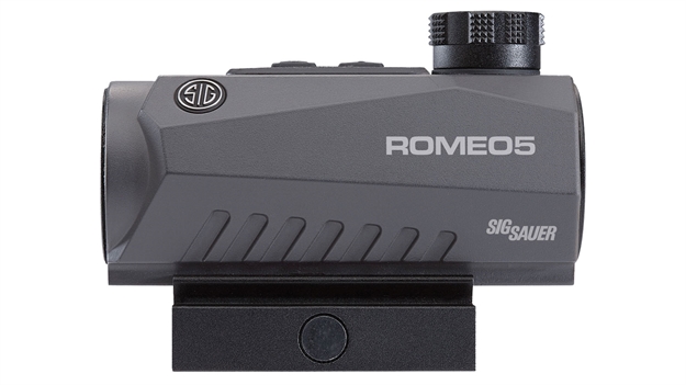 Picture of Sig Sauer Romeo5 Compact Red Dot Sight  1X20mm 2 Moa Red Dot 0.5 Moa Adj M1913 Black SOR52001