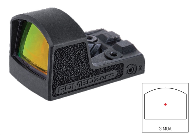 Picture of  Sig Sauer Electro-Optics Sor01300 Romeozero  Black Textured 1 X 24 MM 3 Moa Red Dot