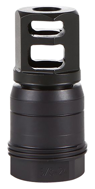 Picture of  Sig Sauer Sl76258x2490degm Clutch-Lok QD Muzzle Brake Black Stainless Steel With 5/8" 24 Tpi Threads For 7.62Mm 90 Degree Taper