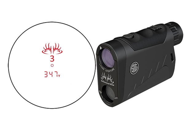 Picture of Sig Sauer Buckmasters 1500 Laser Range Finder, 6X22mm, Red Led Display, Black, Class 1M SOK15601