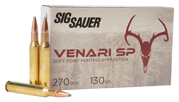 Picture of Sig Sauer V270sp13020 Venari  270Win 130Gr Soft Point 20 Per Box/10 Case V270SP130-20 798681670048