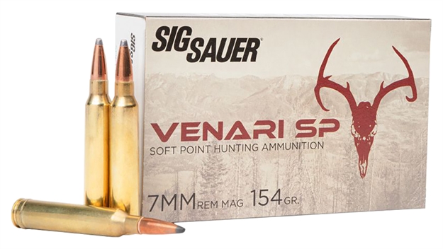 Picture of Sig Sauer V7mmsp15420 Venari  7Mmremmag 154Gr Soft Point 20 Per Box/10 Case V7MMSP154-20 798681670062