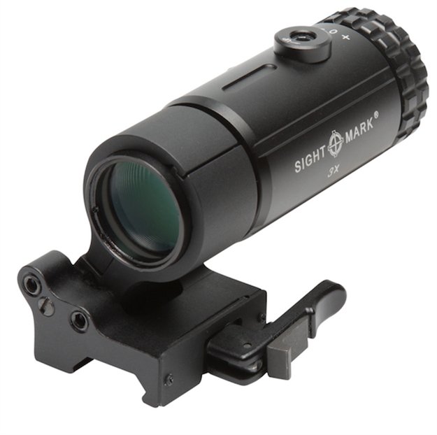 Picture of  Sightmark Sm19063 T-3 Magnifier 3X  With Flip TO Side Mount Matte Black 3 X 23Mm 812495025013