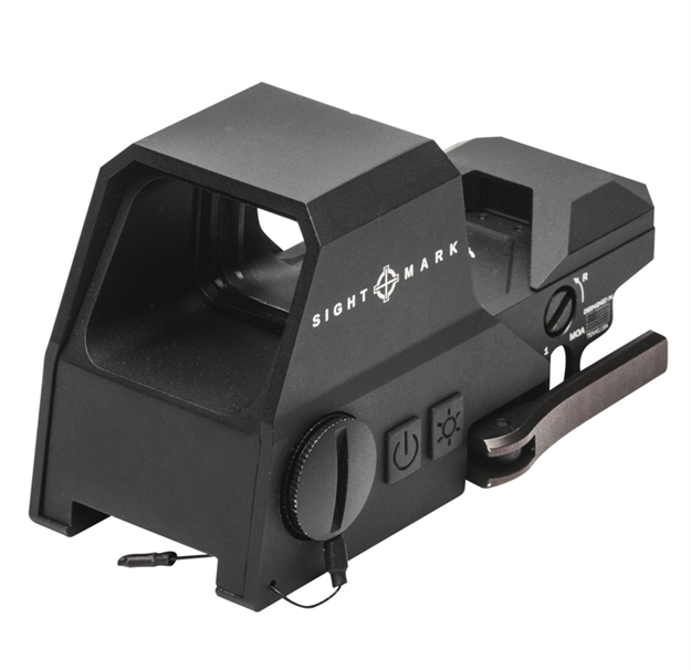 Picture of  Sightmark Sm26031 Ultra Shot R-Spec Reflex Sight Matte Black 1 X 33 MM X 24 MM  3 Moa Red/Green Dot/5 Moa Dot/50 Moa Circle Multi Reticle 812495024030