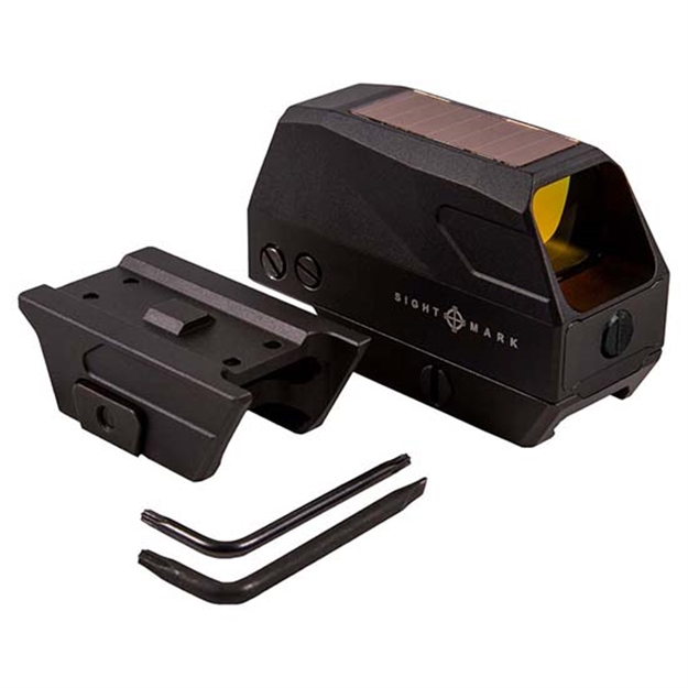 Picture of  Sightmark Sm26030 Volta Solar Red Dot Sight  Matte Black 1 X 28 MM 2 Moa Red Dot