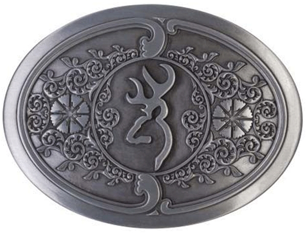 Picture of Signature Products Group Bkmark Scroll Belt Buckle Silvr