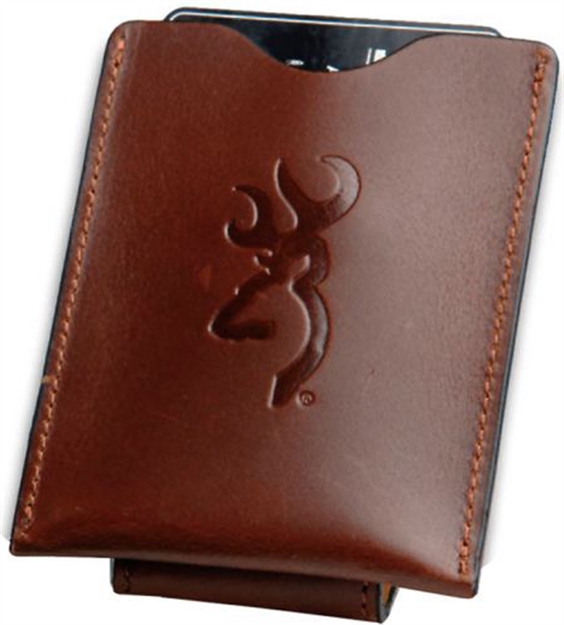 Picture of Signature Products Group Buckmark Money Clip W/Cc Leathr