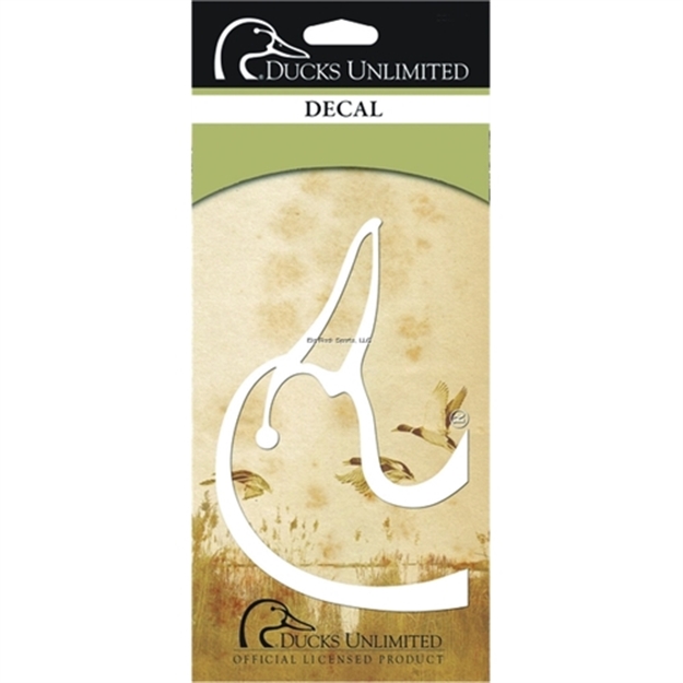 Picture of Spg DU Duckhead Decal 6" White