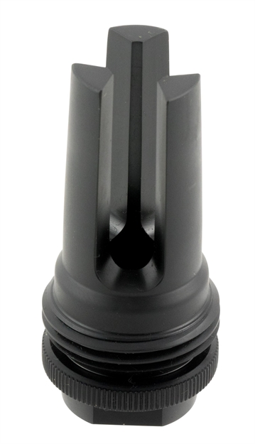 Picture of  Silencerco Ac1283 Asr Flash Hider Black Steel With 1/2"-28 Tpi Threads For 7.62Mm