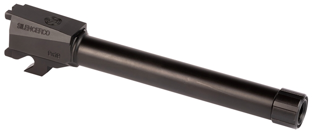 Picture of  Silencerco Ac2413 Threaded Barrel  5.46" 9Mm Luger, Black Nitride Stainless Steel, Fits Sig P320 Full Size 816413024058