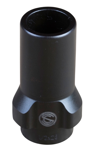 Picture of  Silencerco Ac2607 3-Lug Muzzle Device 9Mm Luger 1/2"-36 Tpi Steel 816413025208