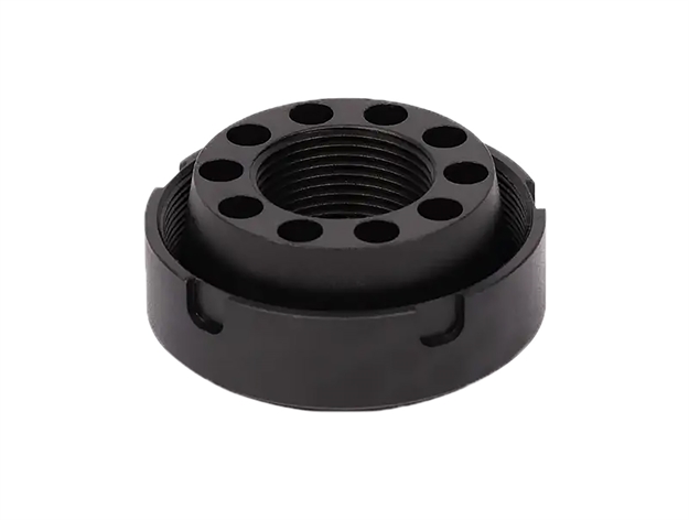 Picture of  Silencerco Ac4744 Charlie Direct Thread Mount Fits 9/16"X24 Stainless Steel Oxide Black