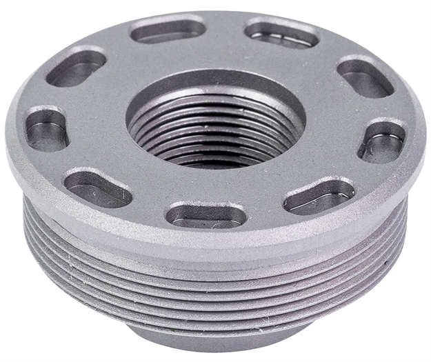 Picture of  Silencerco Ac5321 Bravo Direct Thread Mount Ac669 5/8"-24 Tpi, Black Titanium