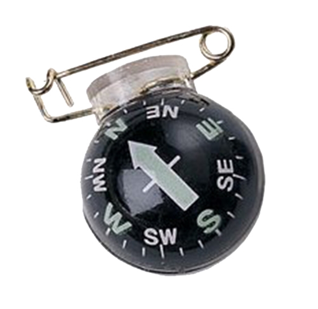 Picture of Silva 2801222 Fisheye Pin-On Compass Black