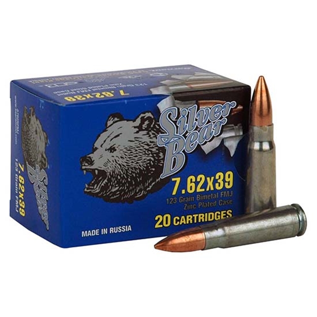 Picture of Silver Bear Silver 7.62X39 Fmj 123 GR 20Rd Box 20/25