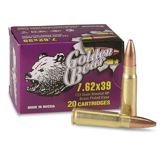 Picture of Silver Bear Golden 7.62X39 HP 123Gr 20Rd Box 20/25