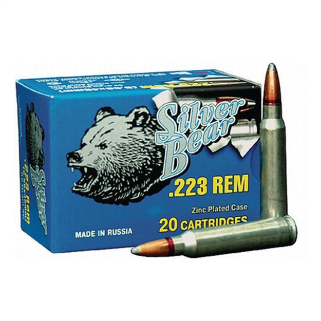 Picture of Silver Bear Bear .223 Remington 55Gr. Fmj Zinc Plated 20-Pack
