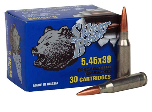 Picture of Silver Bear Bear 5.45X39 60Gr. Fmj 750 Round Case A545NFMJ