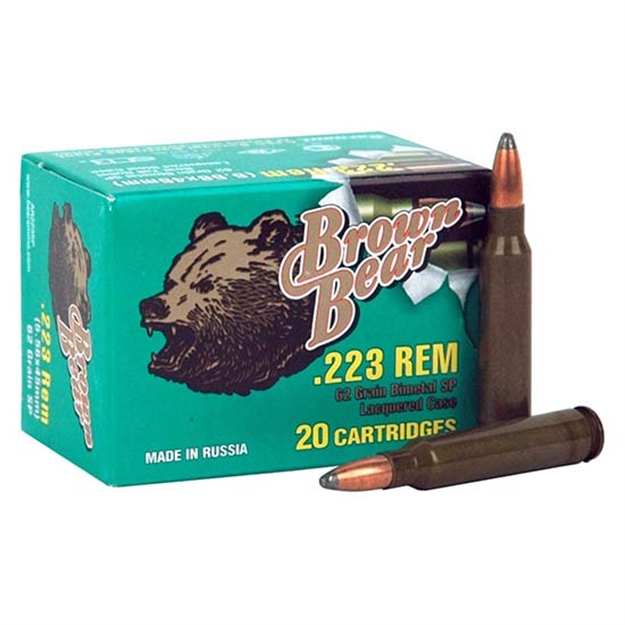 Picture of Brown Bear Bear .223 Remington 62Gr Soft-Point 20-Pack