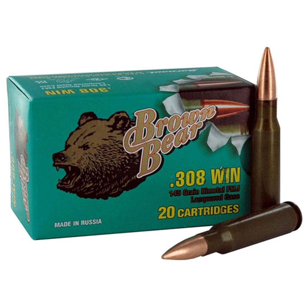 Picture of Brown Bear Bear .308 Winchester 145Gr. Full Metal Jacket 20-Pk