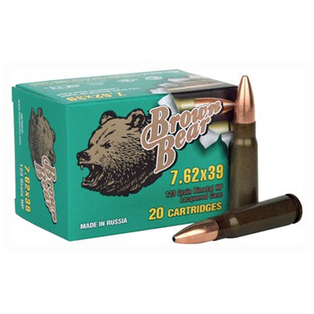 Picture of Silver Bear Brown 7.62X39 123Gr HP 500Rds/Case
