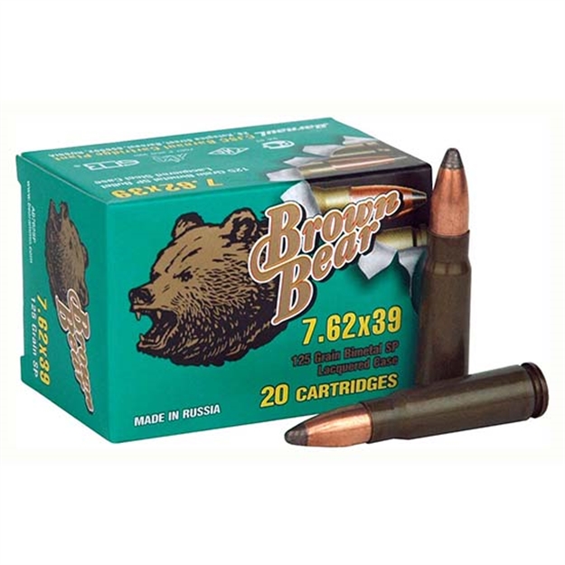 Picture of Silver Bear Brown 7.62X39 125Gr SP 500Rds/Case