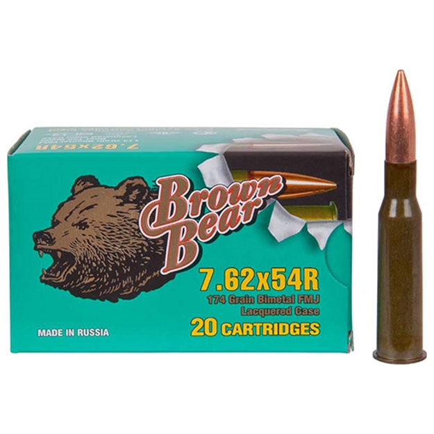 Picture of Silver Bear Brown 7.62X54r Fmj 174Gr 20/25