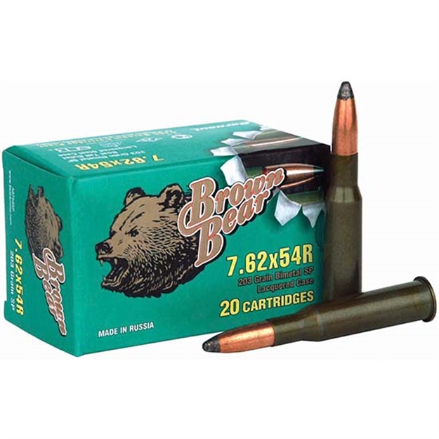 Picture of Brown Bear Bear 7.62X54r 203Gr. Jsp 20-Pack