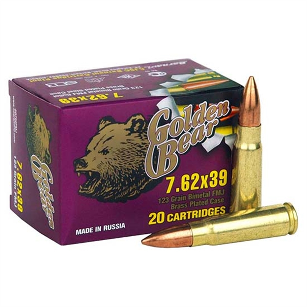 Picture of Silver Bear Golden 7.62X39 123Gr Fmj 20Rd Box