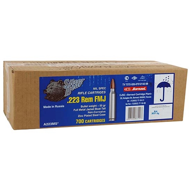 Picture of Silver Bear Silver 223Rem 55Gr Fmj 700Rd Case