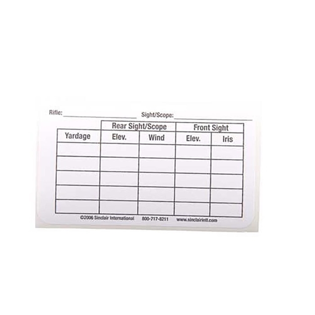 Picture of Sinclair Sight/Yardage Label 749000259 -