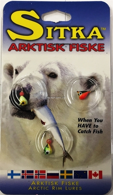 Picture of Sitka Sitka Assorted Ice Jigs, Size 12, 3 Pack.  Great Colors