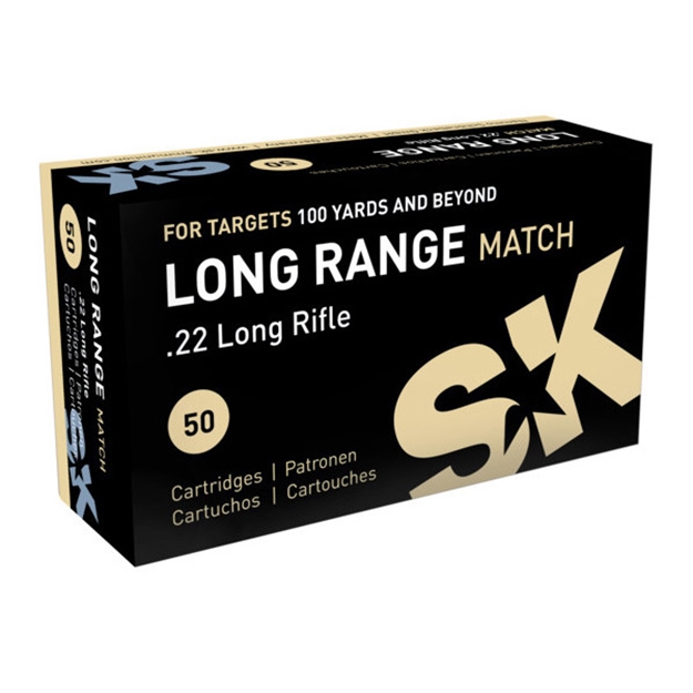 Picture of SK Long Range Match Ammunition 22 Long Rifle 40 Grain Lead Round Nose