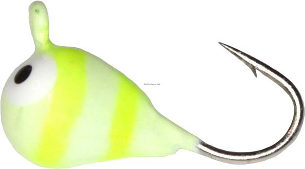Picture of Skandia Pelkie Tungsten Jig, Size 10, 1Pk, , Chartreuse Candy Stripe Glow