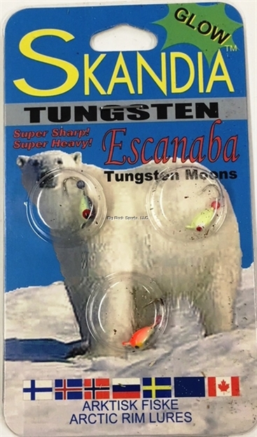 Picture of Skandia Tungsten Moon Size 14, Ast Glow, 3/Pk