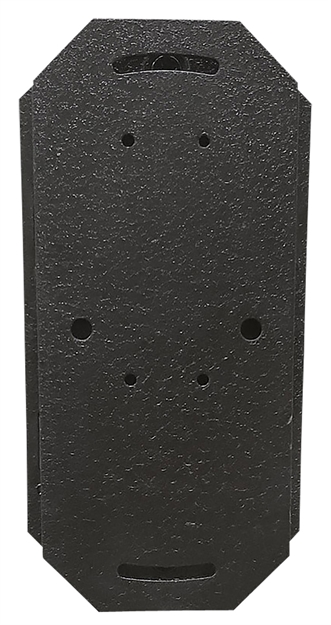 Picture of Skull Hooker Skhsfmlblk Large Shoulder Flush Mount SKH-SFML-BLK