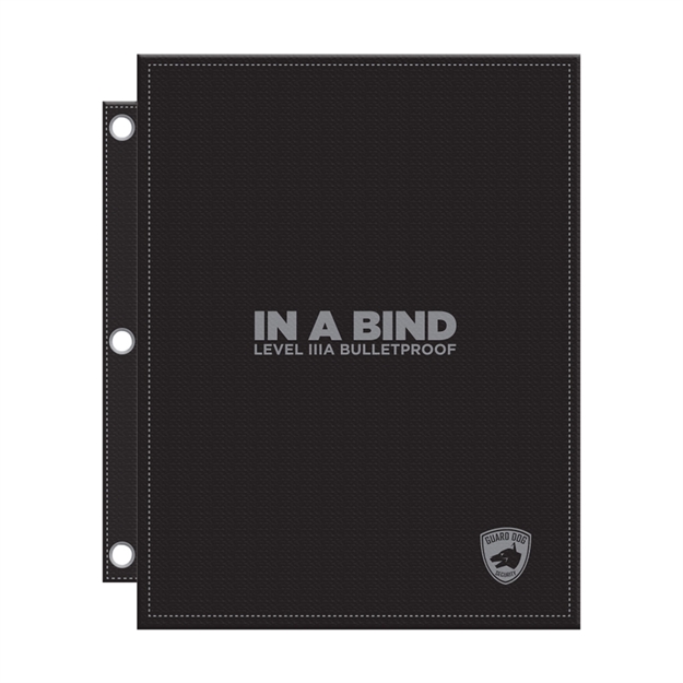 Picture of Skyline Usa Inc Bpgdib100bk In-A-Bind Bulletproof 3-Ring Binder Insert Black